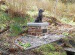 See Golden Retriever Statue, Tomich, Scotland