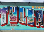 See Tulsa Vintage Postcard Mural, Tulsa, Oklahoma