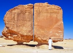 See Al Naslaa (Split Rock), Tayma Oasis, Saudi Arabia