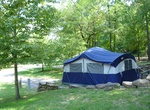 Camp at Buffalo Point Campground, Buffalo National River, Arkansas