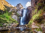 See Wailing Widow Falls (Allt Chranaidh Waterfall), North-West Highlands, Scotland