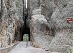 Drive through Needles Eye Tunnel, South Dakota