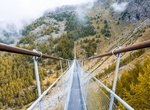 Walk Across Charles Kuonen Suspension Bridge, Randa, Switzerland 