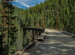 Mountain Bike Route of the Hiawatha Trail, Lookout Pass, Idaho & Montana