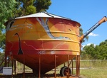 See Dookie Silo Art, Dookie, Victoria, Australia