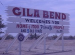 See Gila Bend Welcome Sign, Gila Bend, Arizona