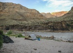 Camp at Three Springs Canyon, Colorado River, Arizona