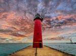See Kenosha North Pier Light, Kenosha, Wisconsin