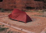 Camp at The Needles Campground, Canyonlands National Park, Utah