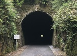 Ride through Ballyvoyle Tunnel, Waterford Greenway, Ireland