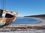 See Auberge de la Pointe-Ouest Shipwreck, Anticosti Island, Quebec, Canada