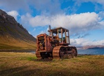See Fossfjörður Tractor, Westfjords, Iceland