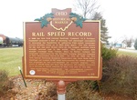 See Bryan Rail Speed Record Monument, Bryan, Ohio