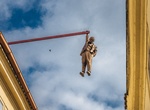 See David Černý's Hanging Sigmund Freud Statue, Prague, Czechia
