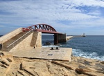 Cross St Elmo Bridge, Valletta, Malta