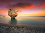 See Heart Rock at Preveli Beach, Piso Moni Preveli, Crete, Greece