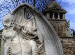 See The Kiss of Death (El Petó de la Mort), Poblenou Cemetery, Barcelona, Spain