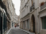 Walk down Rue de Bievre, Paris, France