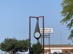 Eat at Brat Stop Clock, Kenosha, Wisconsin