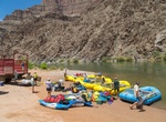 Camp at Diamond Creek Beach, Colorado River, Arizona