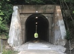 Hike through Vale Tunnel (Rock Island Trail), Raytown, Missouri