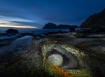 See Dragon's Eye, Uttakleiv Beach, Lofoten Islands, Norway