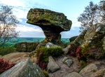 See Druid's Writing Desk, Brimham Rocks, North Yorkshire, England