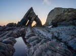 See Blackchurch Rock at Mouthmill Beach, North Devon, England