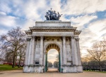 See Wellington Arch, Hyde Park, London, England