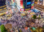 Walk across Shibuya Crossing, Tokyo, Japan