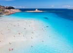 Relax at La Pelosa Beach, Sardinia, Italy