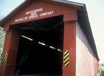Drive through Houck Covered Bridge, Indiana