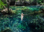 Swim in Yucatan Cenote, Yucatán Peninsula, Mexico