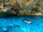 Swim in Sistema Dos Ojos Cenotes, Yucatán, Mexico