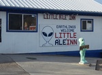 Have Alien Burger at Little A'Le'Inn, Rachel, Nevada