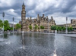 Visit Bradford City Park, Mirror Pool & Pavilion, Bradford, West Yorkshire, England