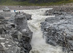 See Russell Glacier Canyon Waterfalls, Kangerlussuaq, Greenland