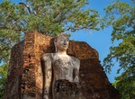 Visit Wat Phra Si Iriyabot, Kamphaeng Phet Historical Park, Thailand