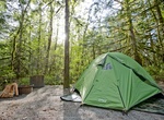 Camp at Paradise Valley Campground, Garibaldi Highlands, Squamish, BC, Canada