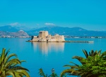 Visit Bourtzi Castle, Nafplio, Peloponnese, Greece