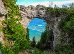 See Arch Rock, Mackinac Island, Michigan