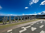 Visit Love Taupo Sign, Taupo, New Zealand