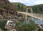 Cross Alexandra Suspension Bridge, Cataract Gorge, Tasmania, Australia