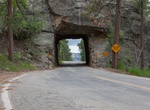 Drive through Scovel Johnson Tunnel, Keystone, South Dakota