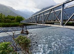 Cross Morrisons Footbridge (Mingha - Deception Route), New Zealand