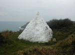 Hike to Porthcurno Memorial Stone Telegraph Marker, Cornwall, England