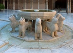 See Fountain of the Lions, Court of the Lions, Alhambra, Granada, Spain