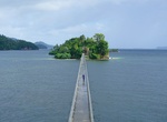 Walk Pedestrian Bridge to Cayo Vigia, Samana, Dominican Republic