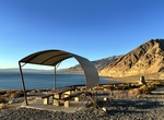 Camp at Sportsman's Beach Campground, Walker Lake, Nevada