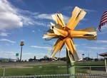 See Ordnance Sculpture - Bomb Whirligigs Sculptures, Hawthorne, Nevada